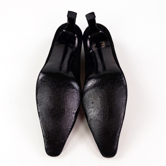 Vintage Charles Jordan Suede Sculptural Pumps Heels - Picture 5 of 7